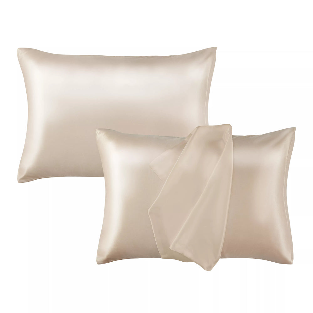 Satin Pillowcase Set of 2 – Standard Size 20” x 26”__Taupe