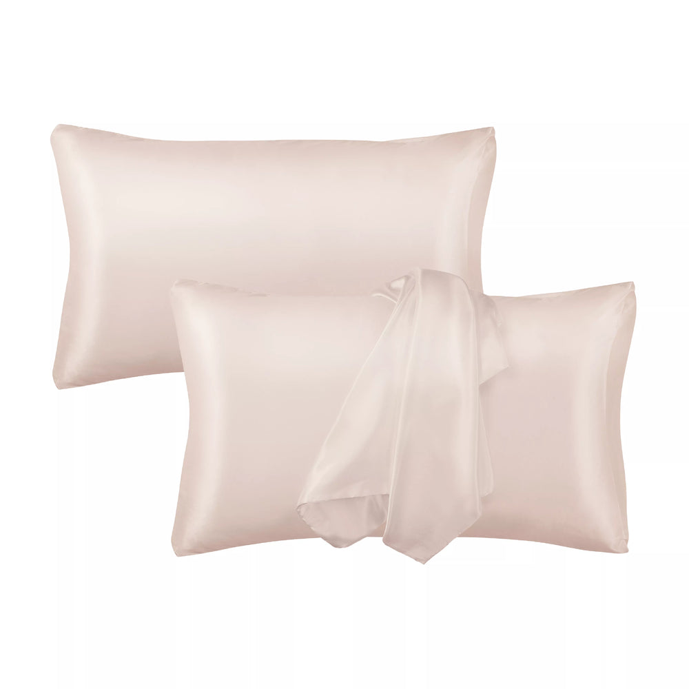 Satin Pillowcase Set of 2 – Queen Size 20" x 30"__Beige