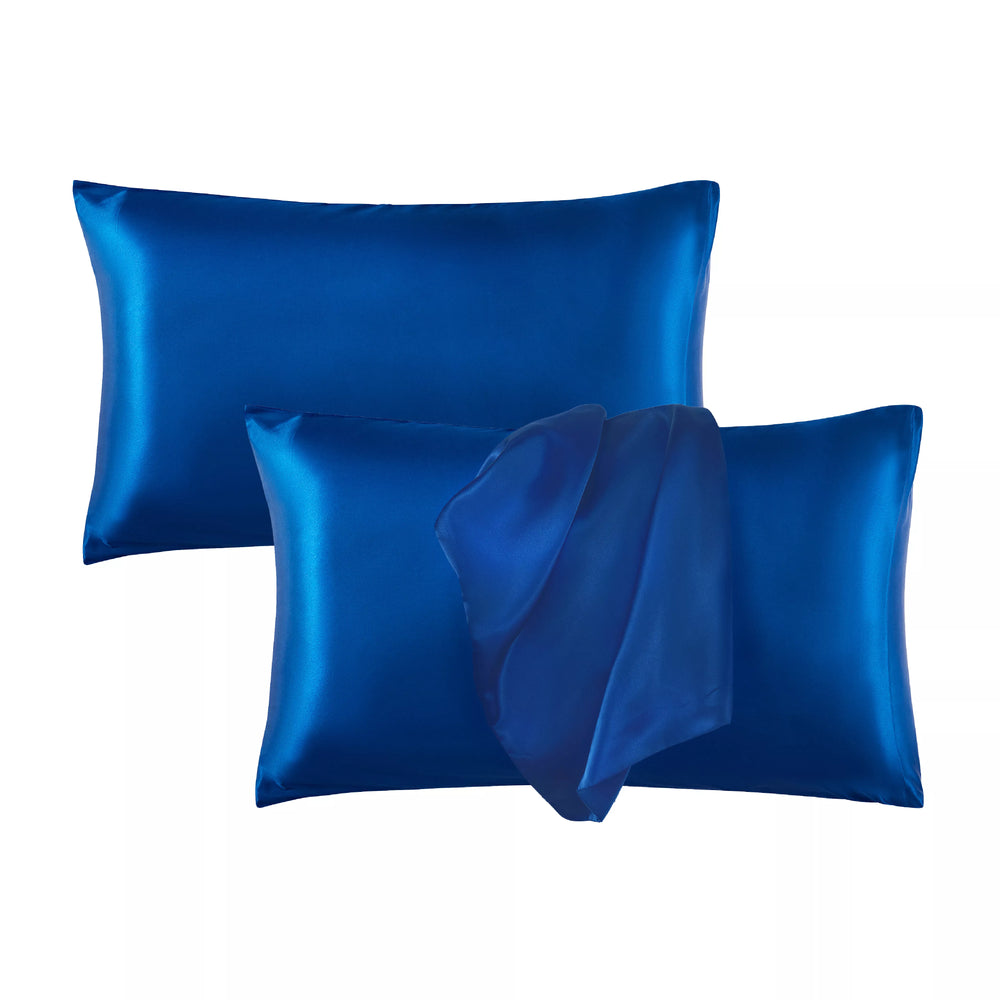 Satin Pillowcase Set of 2 – Queen Size 20" x 30"__Navy