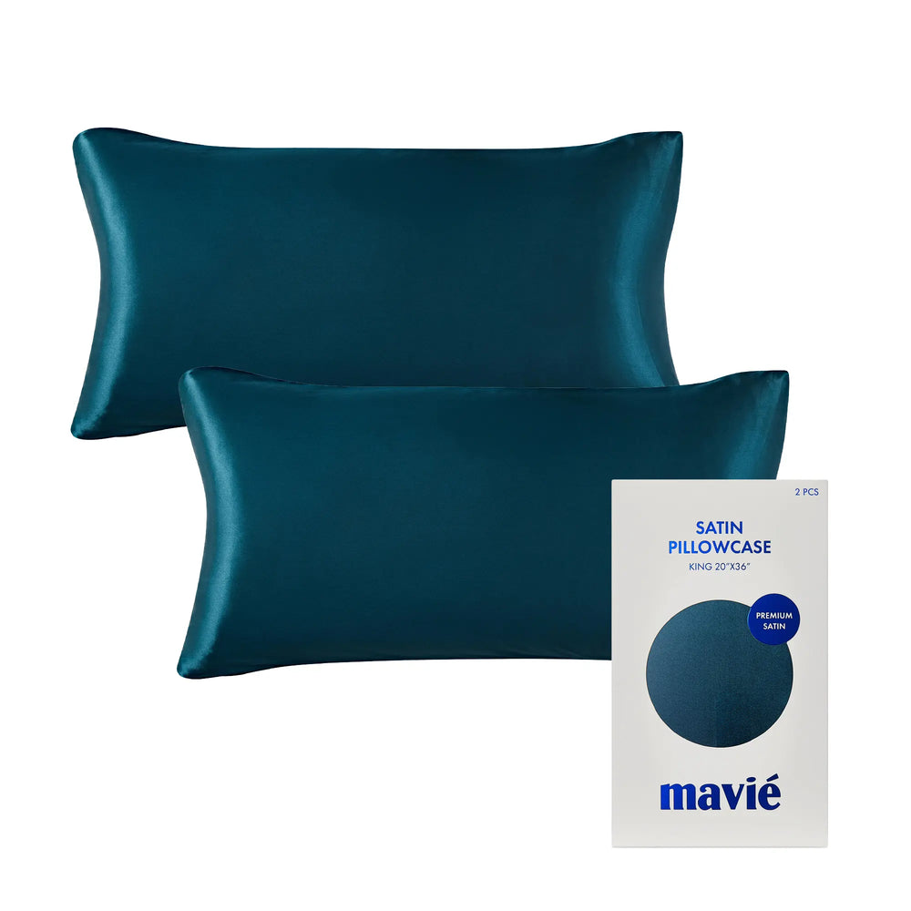 Satin Pillowcase Set of 2 – King Size 20" x 36"__Olive Green