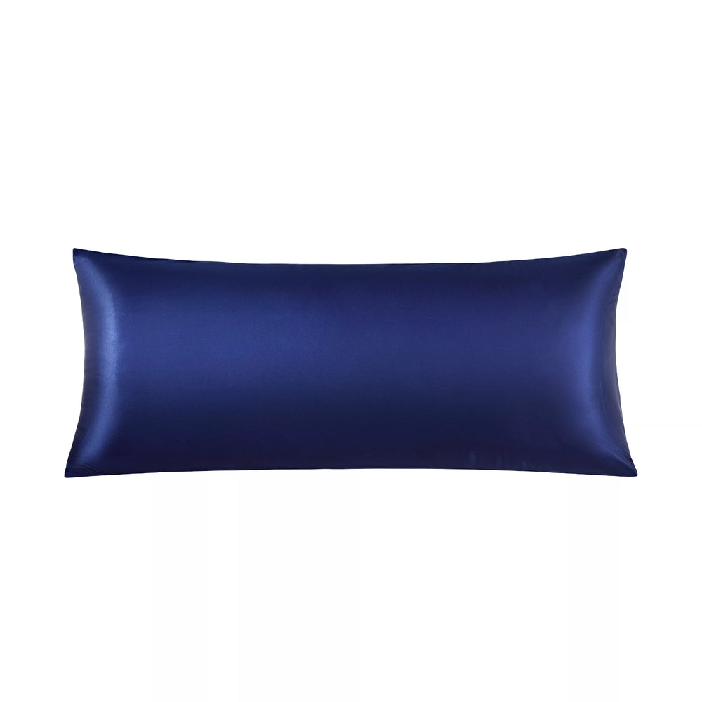Satin Body Pillowcase 20" x 54" - Silky Soft Long Pillow Cover with Envelope Closure__Moon Indigo