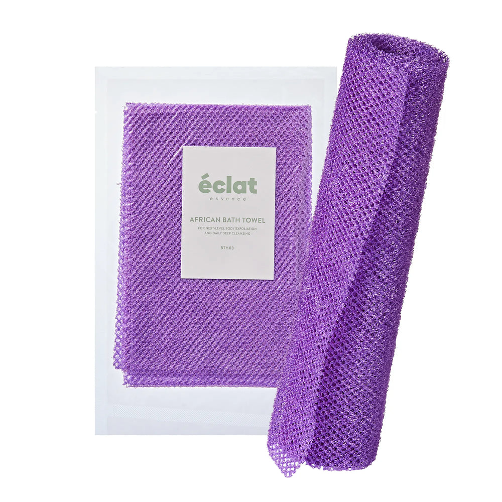 African Bath Net Long Sponge – 1pc/ 3pcs Exfoliating Skin Smoother Shower Body Scrubber__Purple