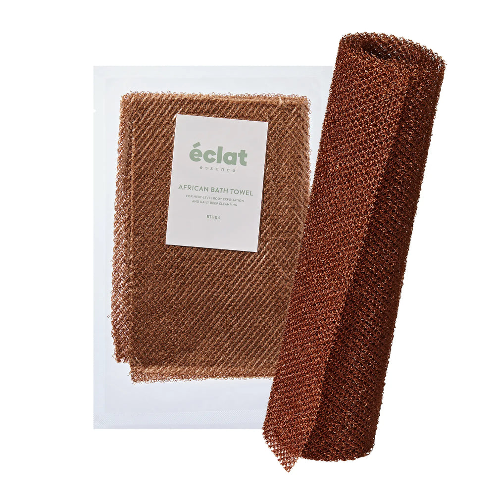 African Bath Net Long Sponge – 1pc/ 3pcs Exfoliating Skin Smoother Shower Body Scrubber__Brown