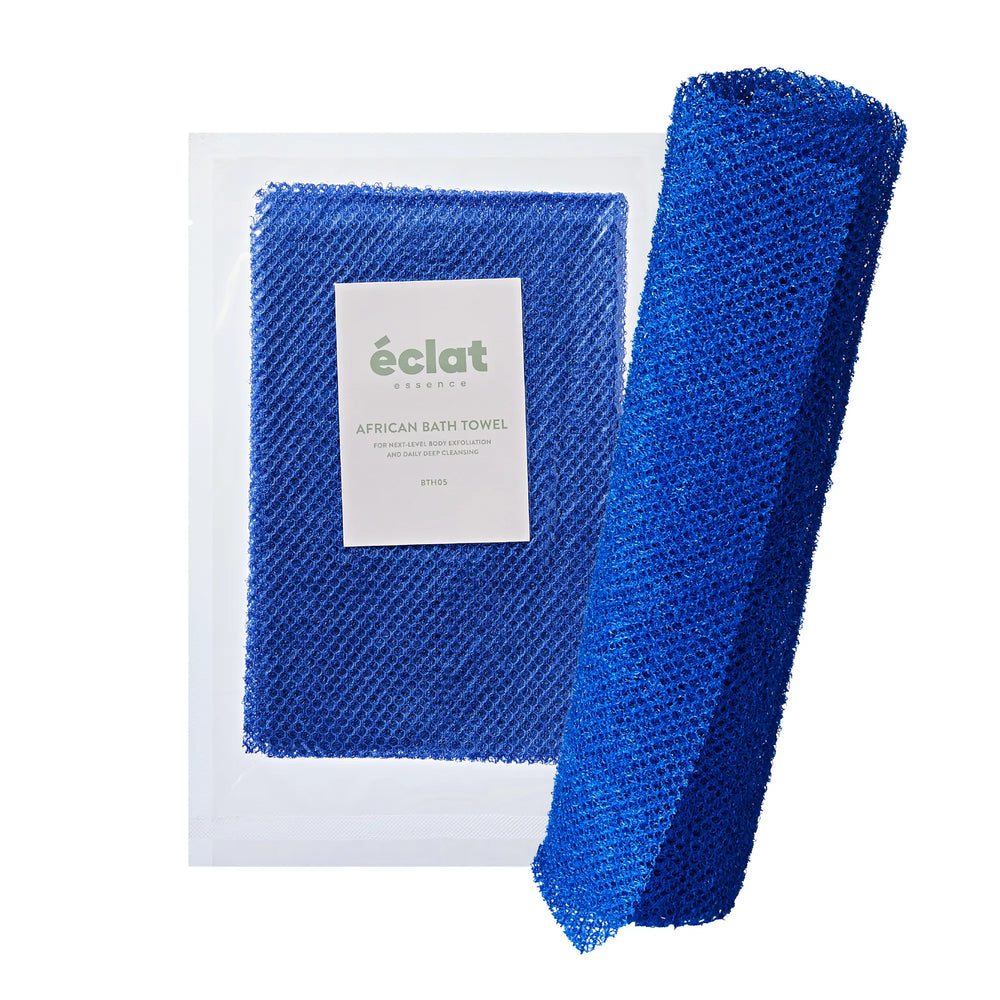 African Bath Net Long Sponge – 1pc/ 3pcs Exfoliating Skin Smoother Shower Body Scrubber__Blue