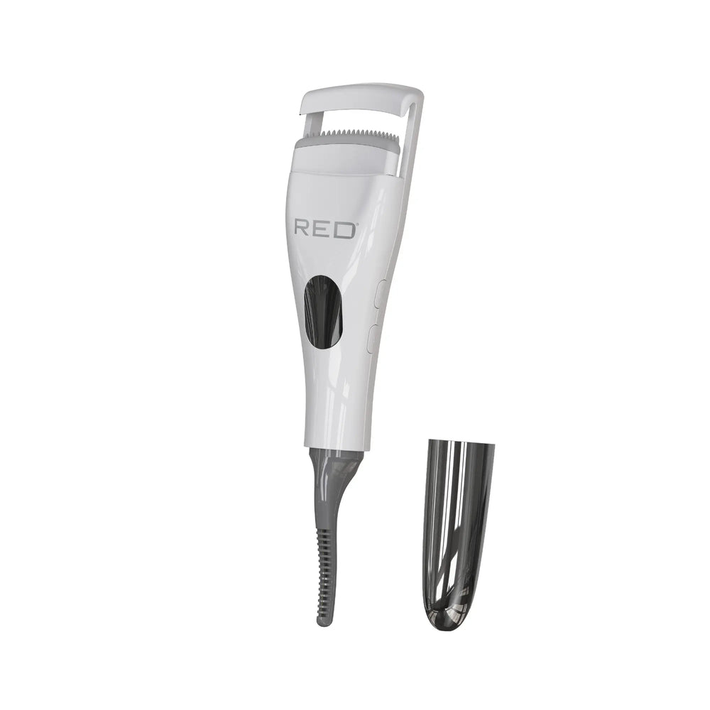 Electric Dual-Sided Heated Eyelash Curler & Curling Wand__White