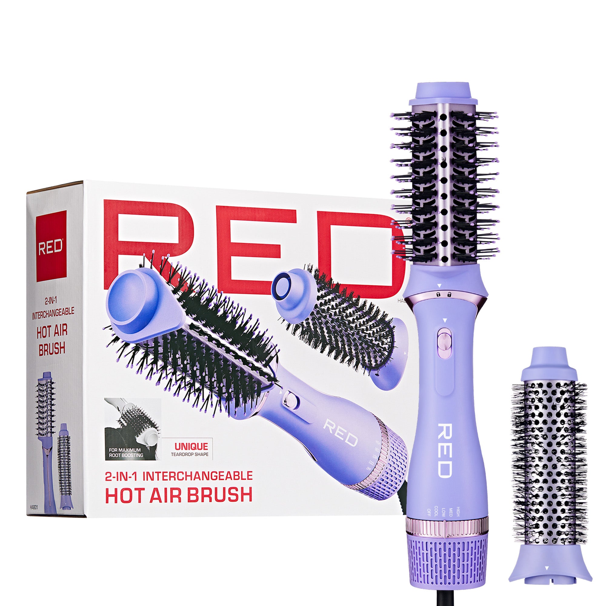 Red by Kiss 2-in-1 Hot Air Brush & Volumizer One-Step Blow Dryer