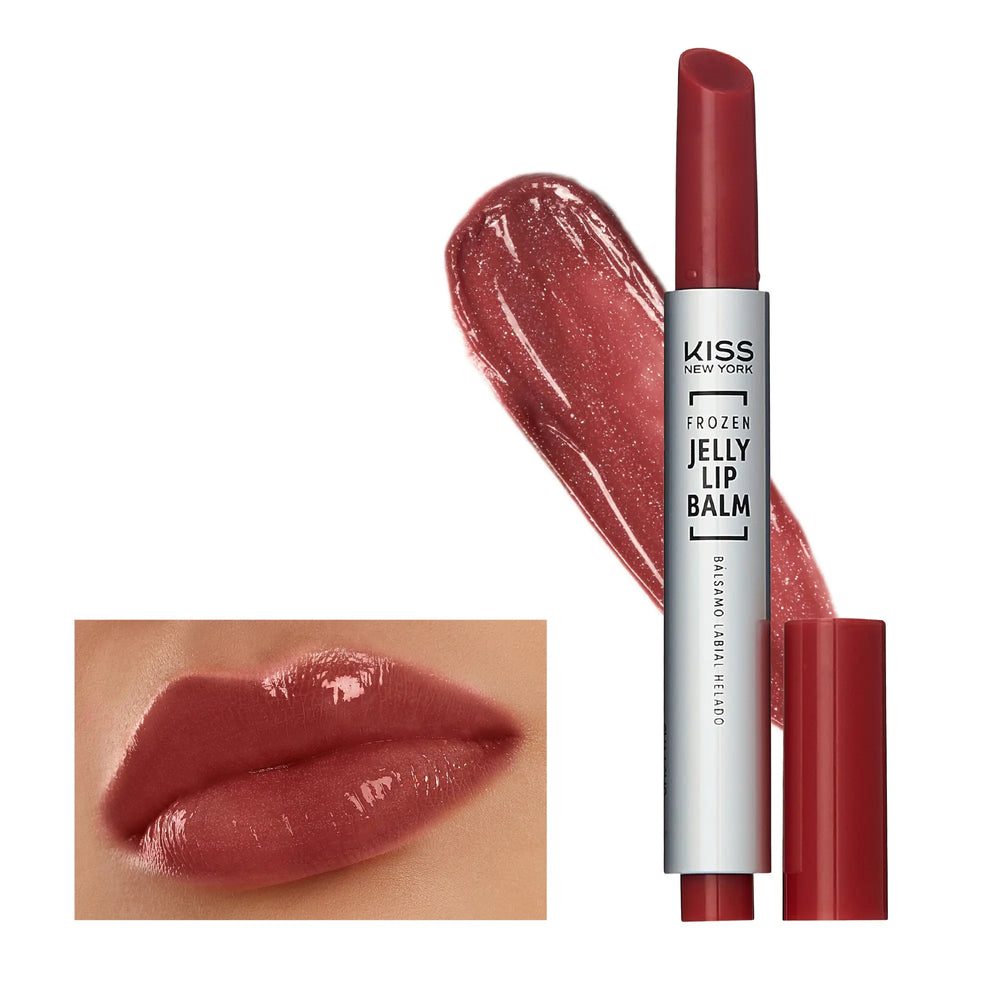 Frozen Jelly Lip Balm Pen - High Shine Lip Gloss for Sheer Tint__Shimmer Rose