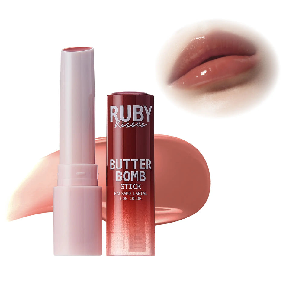 Butter Bomb Lip Balm – High Shine Tinted Gloss & Hydrating Lipstick With Shea Butter__Macaron