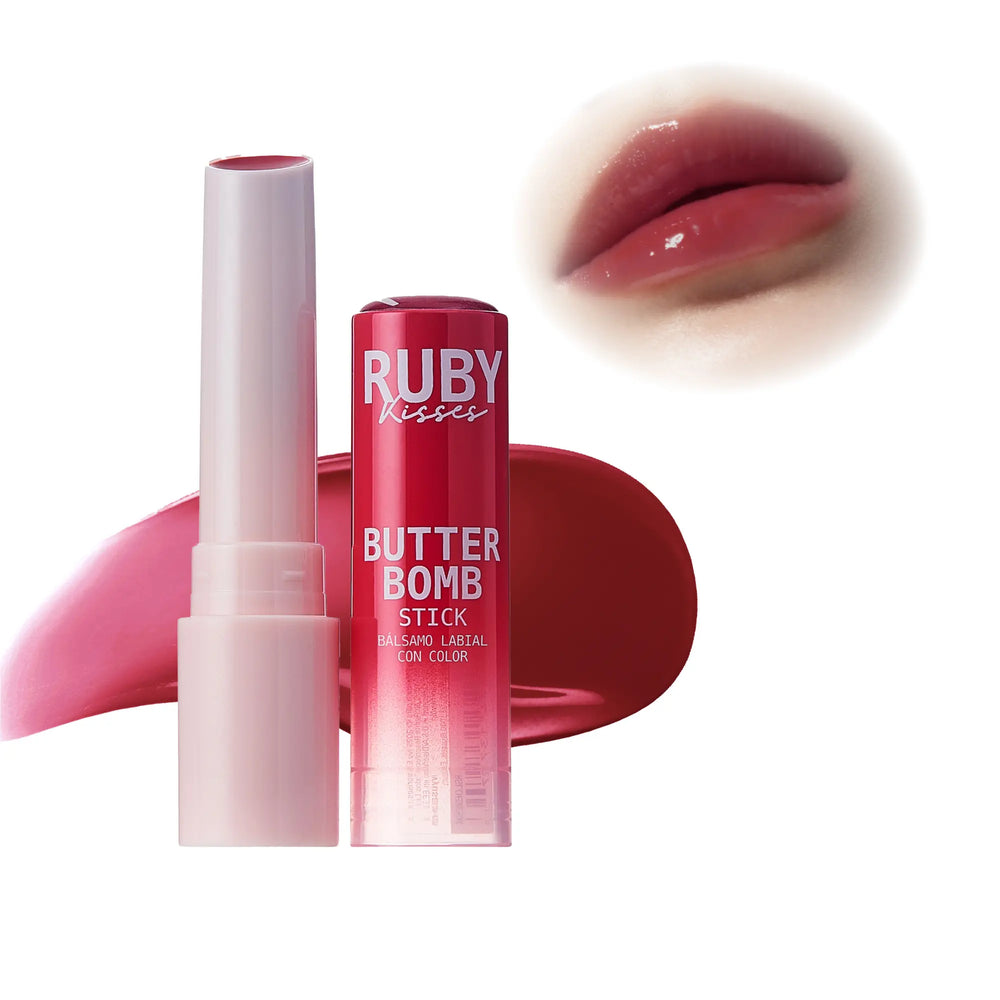 Butter Bomb Lip Balm – High Shine Tinted Gloss & Hydrating Lipstick With Shea Butter__Fig Tart