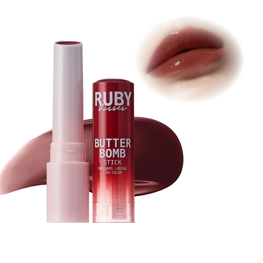 Butter Bomb Lip Balm – High Shine Tinted Gloss & Hydrating Lipstick With Shea Butter__Hot Chocolate