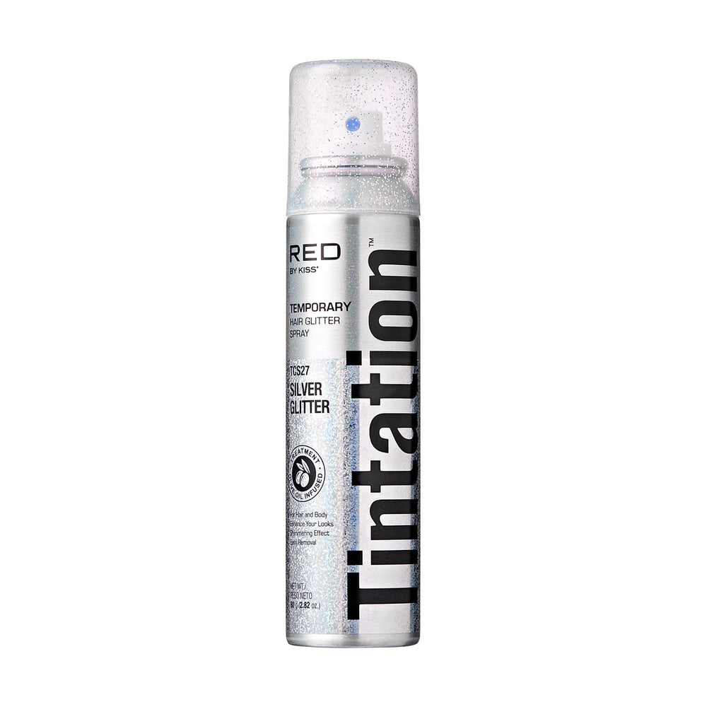 Tintation Sparkle Glitter Hair Spray – Shimmering Finish for Parties & Holidays__Sliver