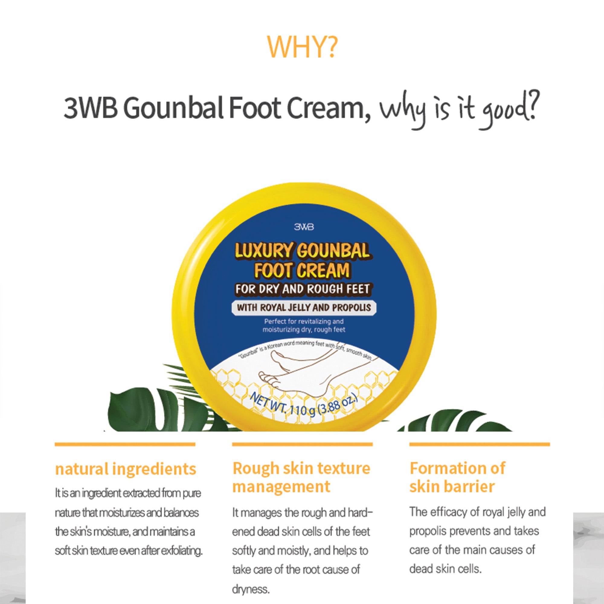 Luxury Foot Cream – Intensive Urea & Propolis Repair for Cracked Heels, Dry Calluses, and Peeling Skin