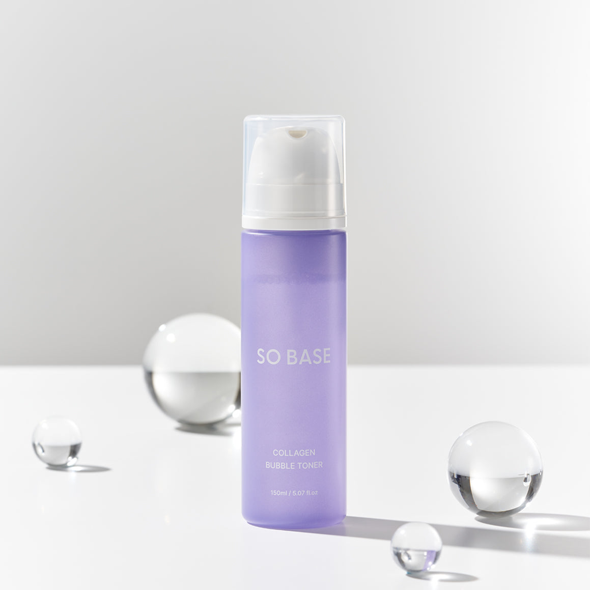 SOBASE Collagen Bubble Toner - Instant Glow & Anti-Aging with 7 Peptides