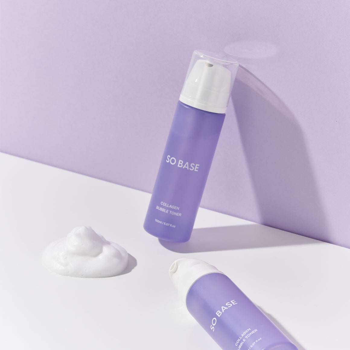 SOBASE Collagen Bubble Toner - Instant Glow & Anti-Aging with 7 Peptides