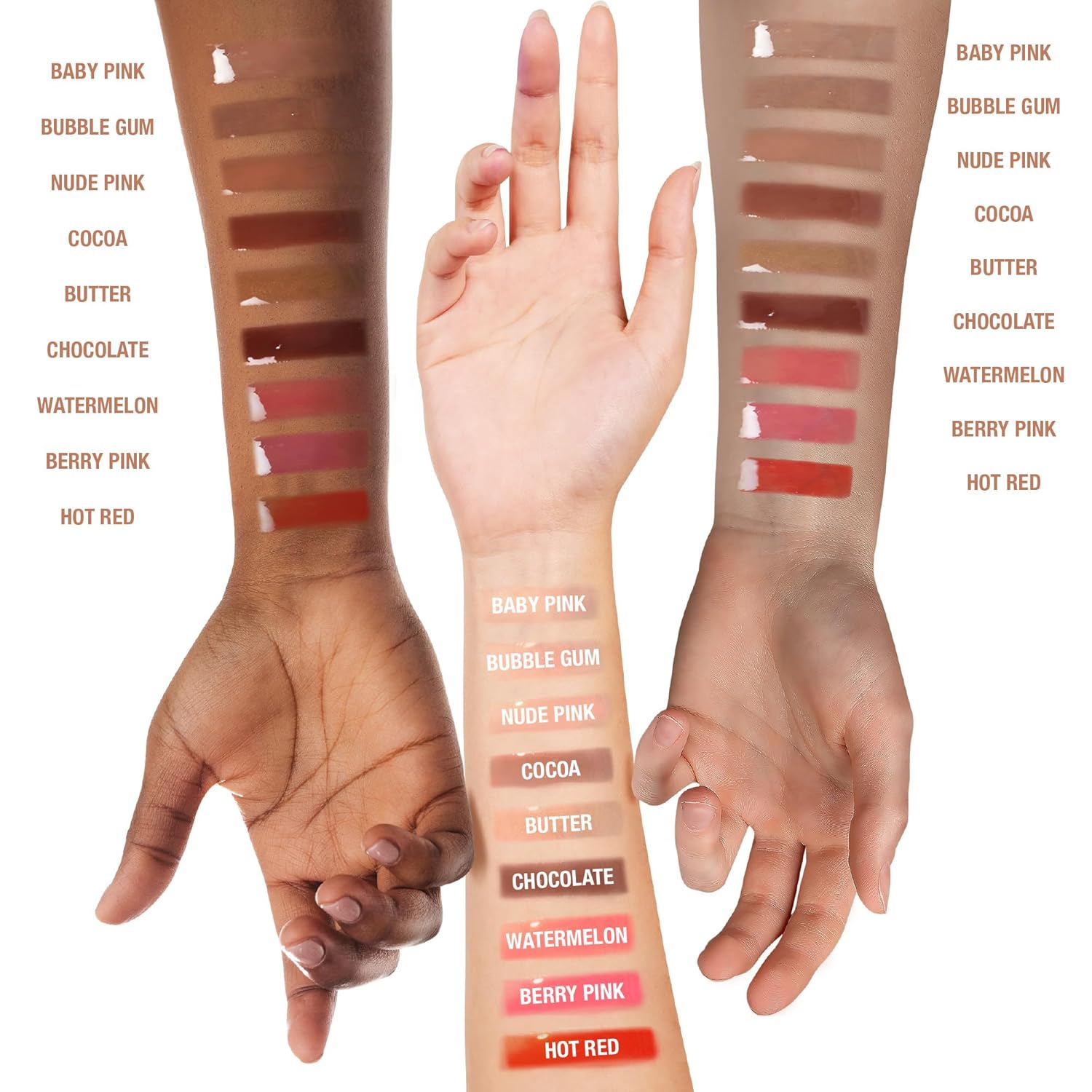 Ruby Kisses Broadway Vita-Lip Clear Lip Gloss, Ultra-Hydrating & Soothing Formula with Vitamins, High-Shine Non-Sticky Finish Lip Balm with Mint, Rosehip, Coconut, Mango, Argan, Honey, Shea (10 Pack)