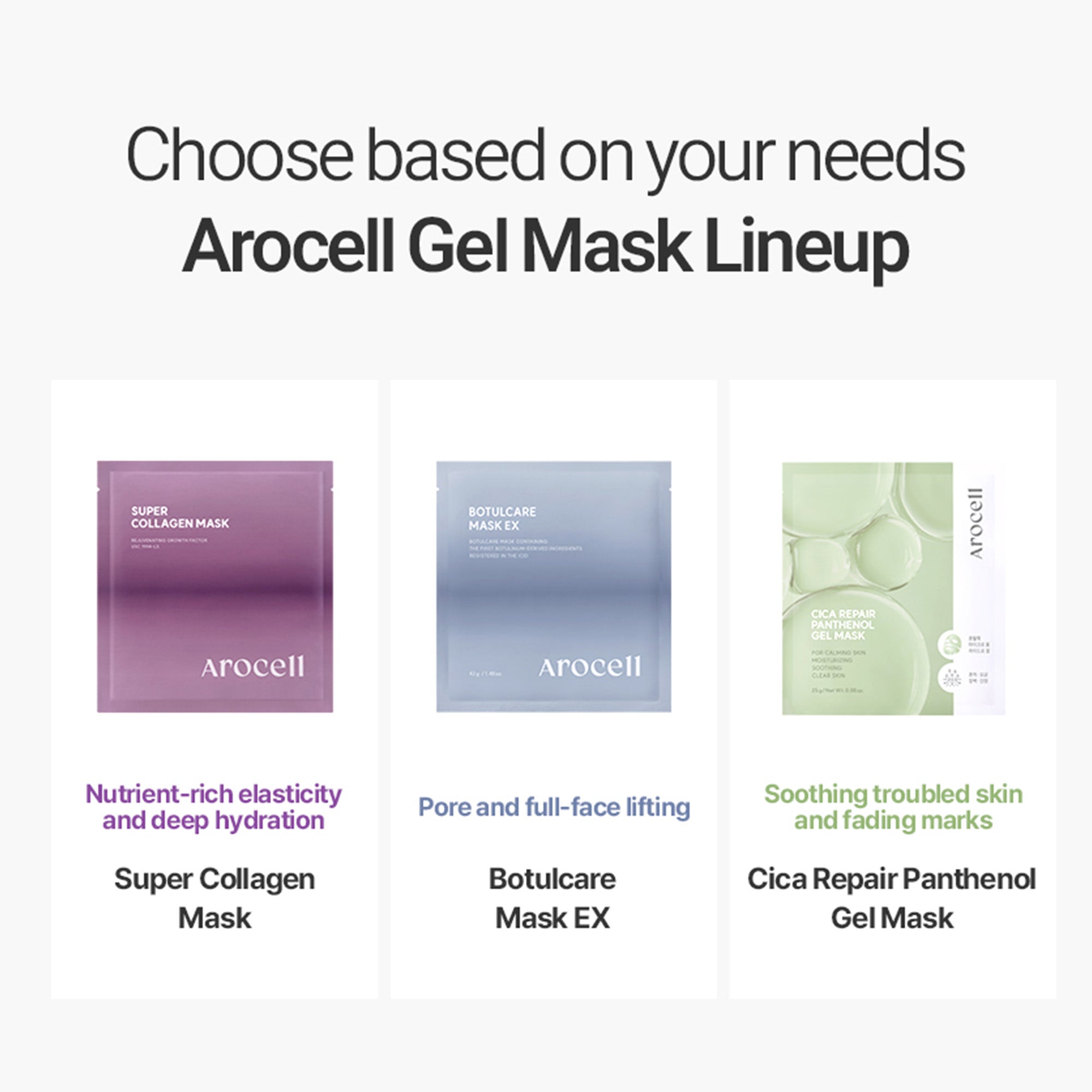 Super Collagen Face Mask (4 sheets) Hydrogel Mask with 1.5oz of Collagen Ampule