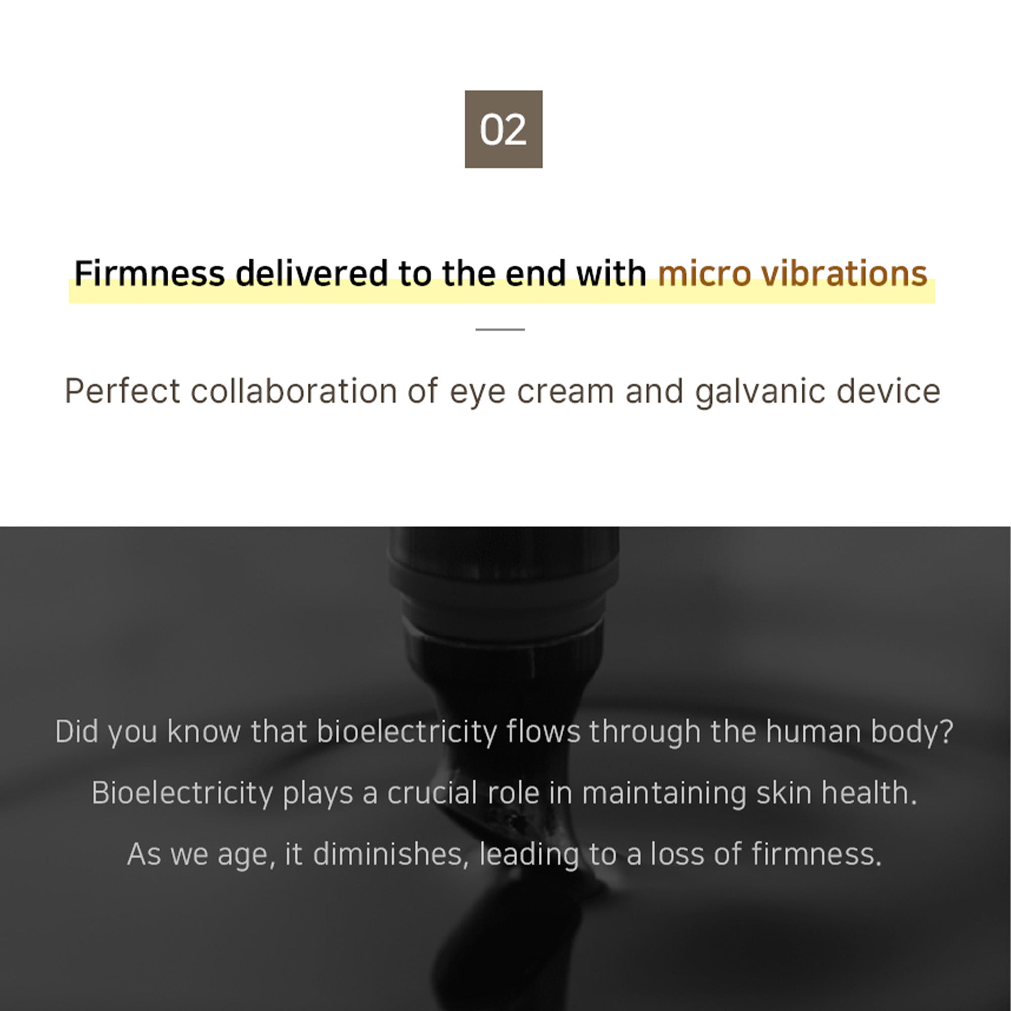 Wrinkle Solution Eye Cream with Galvanic Applicator – Korean Firming & Brightening Eye Treatment (15ml)