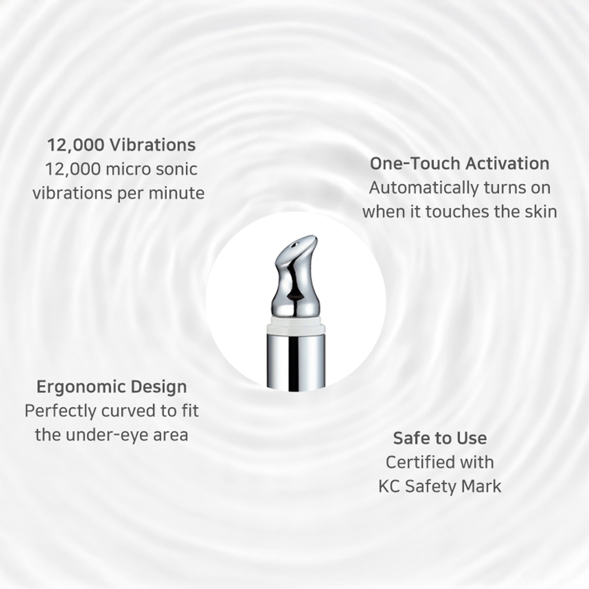 Wrinkle Solution Eye Cream with Galvanic Applicator – Korean Firming & Brightening Eye Treatment (15ml)
