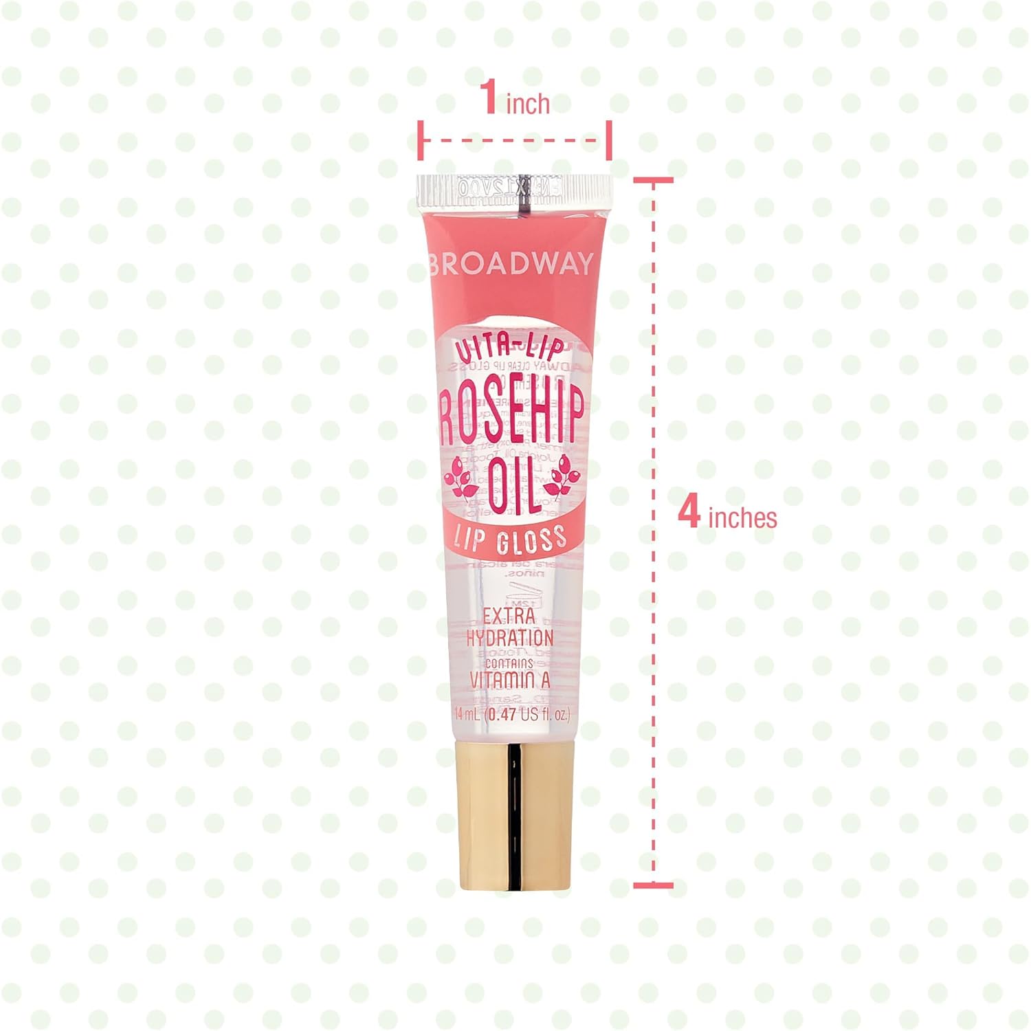 Ruby Kisses Broadway Vita-Lip Tinted Lip Gloss Ultra-Hydrating, Nourishing, Soothing Formula with Vitamins, High-Shine Non-Sticky Lip Balm with Rosehip+Coconut Oil, Pink, Red & Brown Shades (9 Pack) product view.