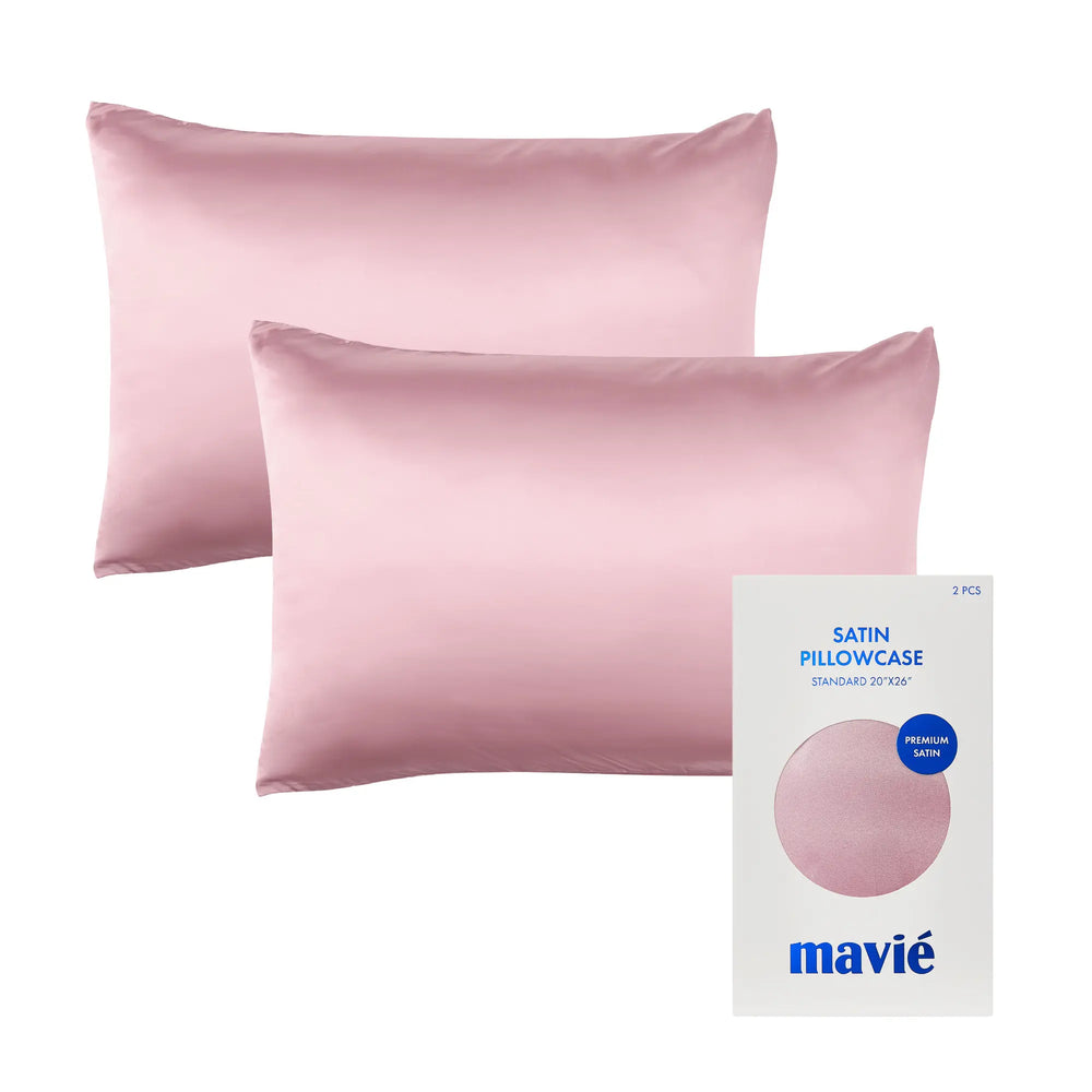 Satin Pillowcase Set of 2 – Standard Size 20” x 26”__Pink