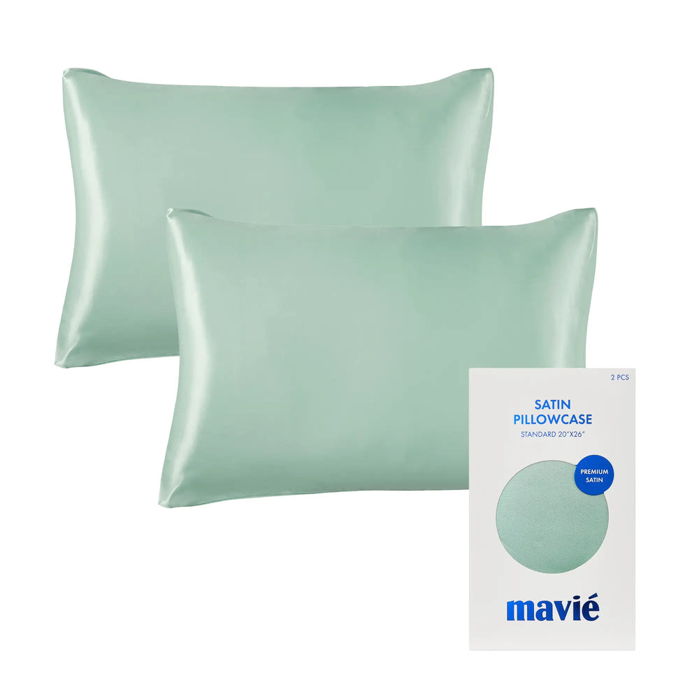 Satin Pillowcase Set of 2 – Standard Size 20” x 26”__Sage Green