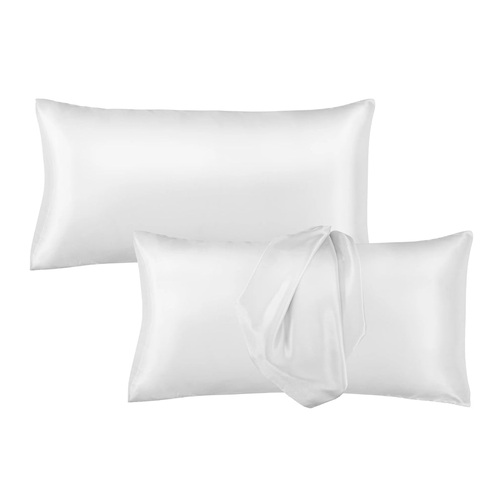 Satin Pillowcase Set of 2 – King Size 20" x 36"__Pure White