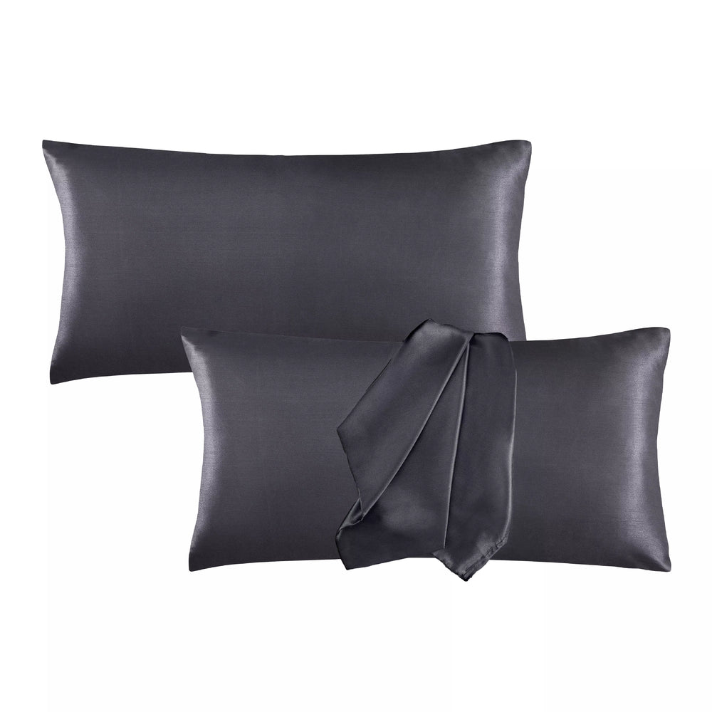 Satin Pillowcase Set of 2 – King Size 20" x 36"__Dark Grey
