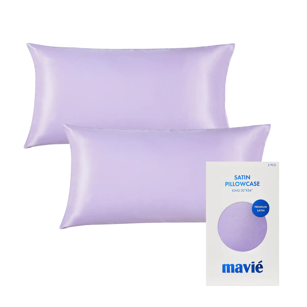 Satin Pillowcase Set of 2 – King Size 20" x 36"__Lavendar