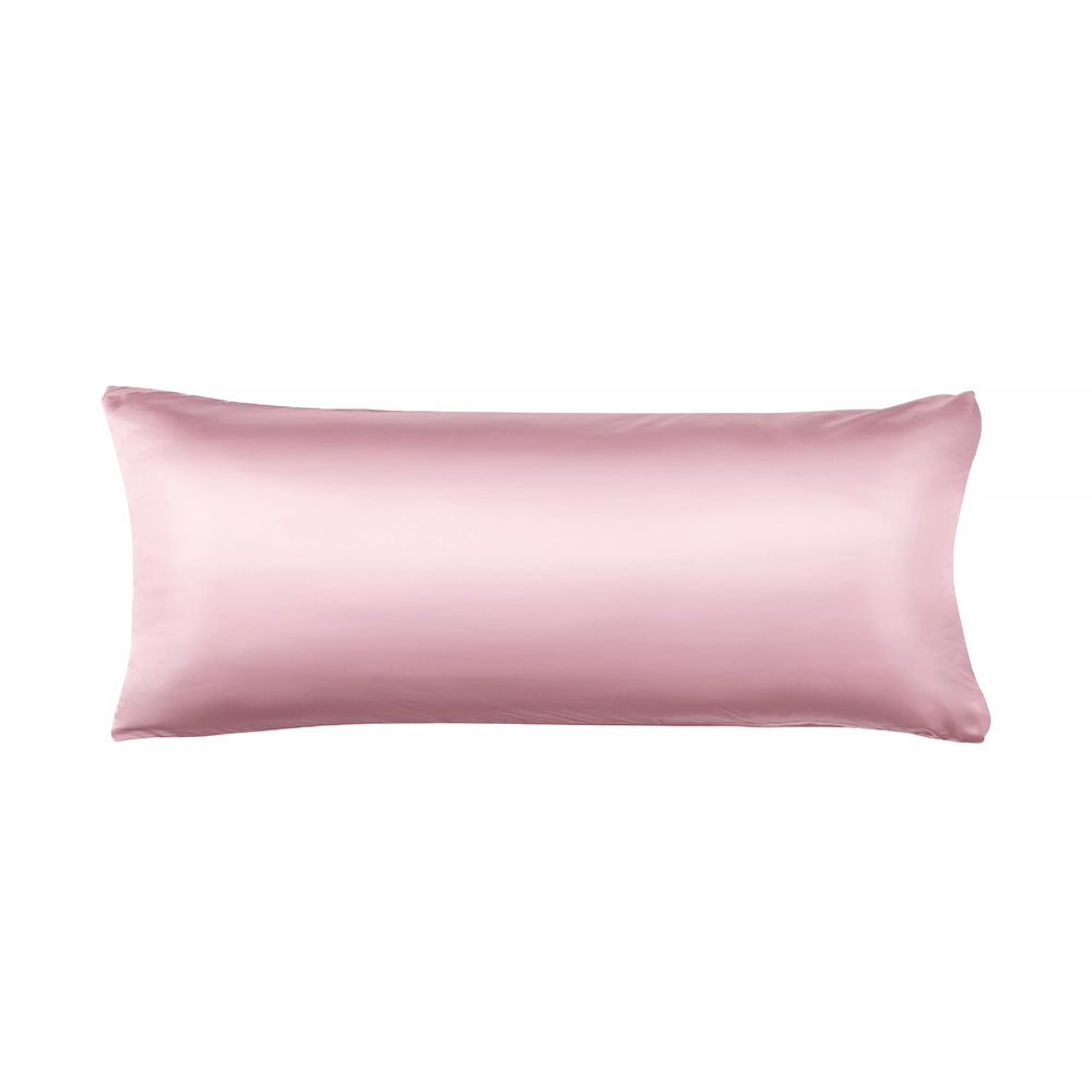 Satin Body Pillowcase 20" x 54" - Silky Soft Long Pillow Cover with Envelope Closure__Pink