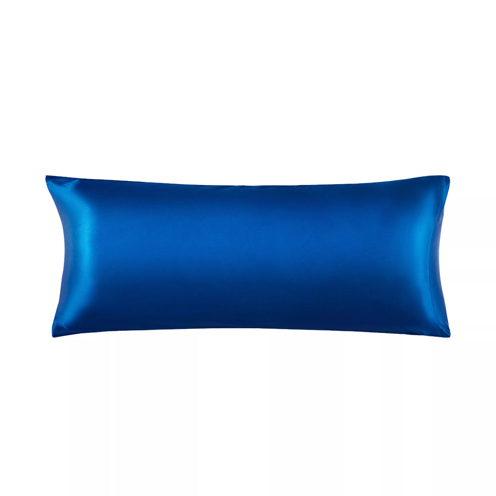 Satin Body Pillowcase 20" x 54" - Silky Soft Long Pillow Cover with Envelope Closure__Navy