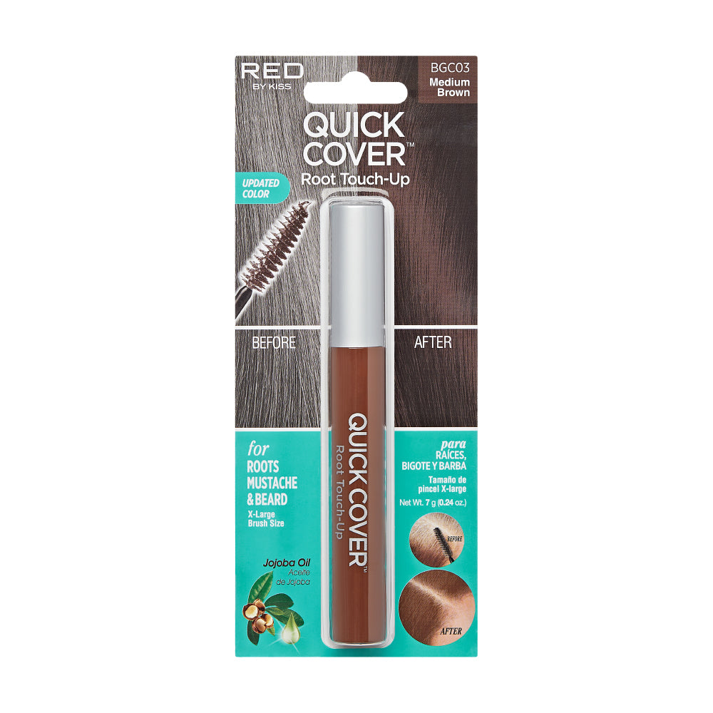 RED by KISS Quick Cover Root Touch-Up Brush Temporary & Water