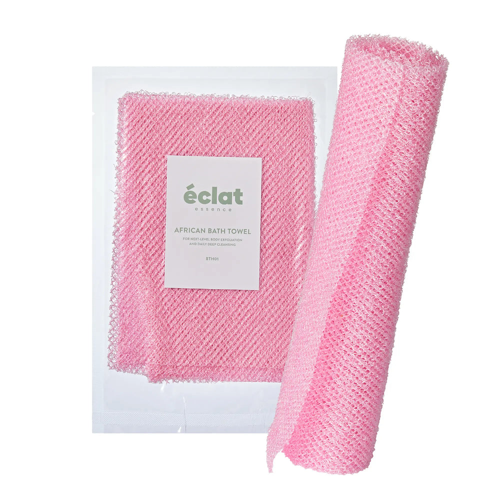 African Bath Net Long Sponge – 1pc/ 3pcs Exfoliating Skin Smoother Shower Body Scrubber__Pink