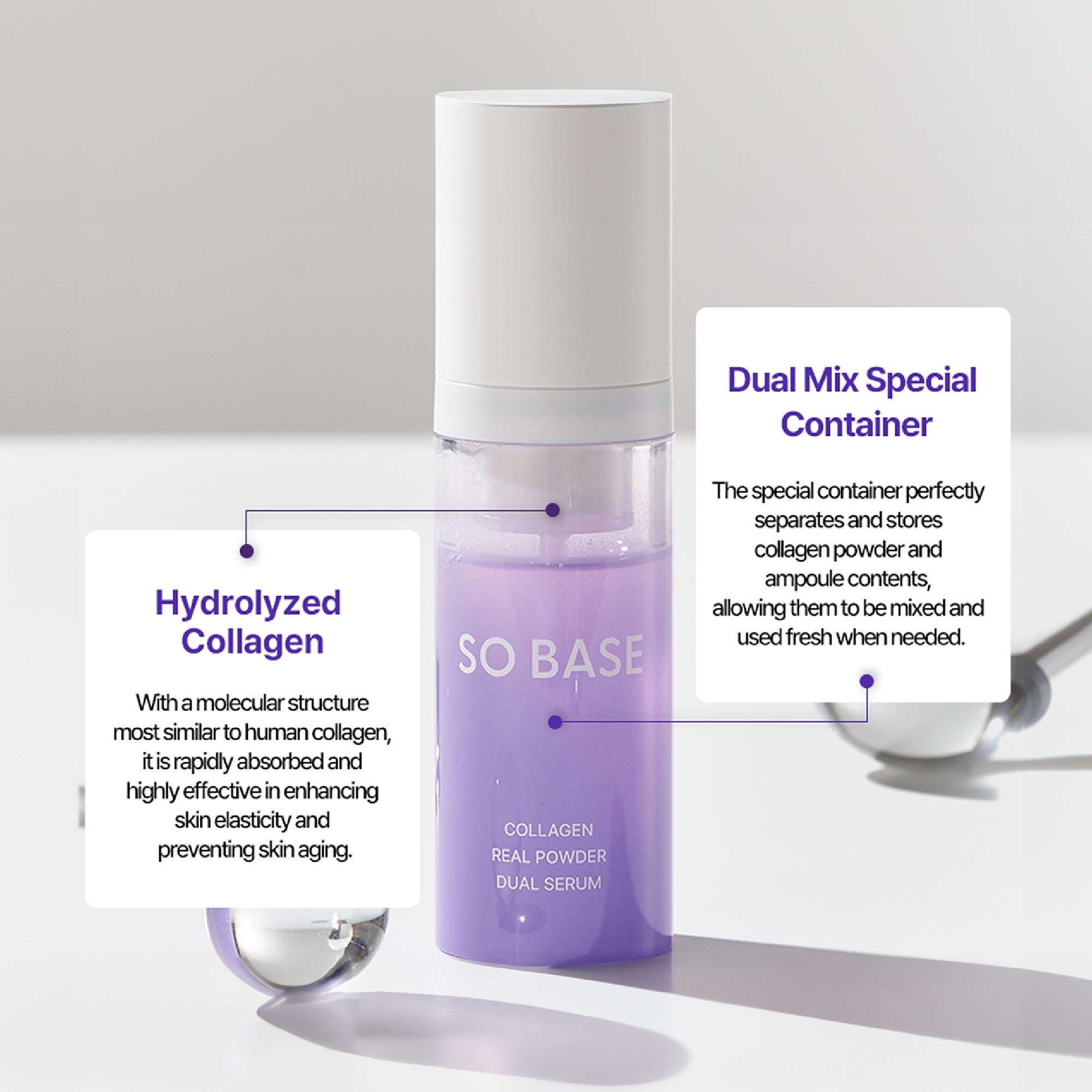 100% Pure Collagen Powder Serum - Instant Face Lift & Wrinkle Filler Glow for Sagging Skin