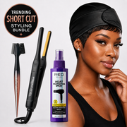Red by Kiss Pixie Cut Styling Bundle Set for easy sleek, wavy pixie cut