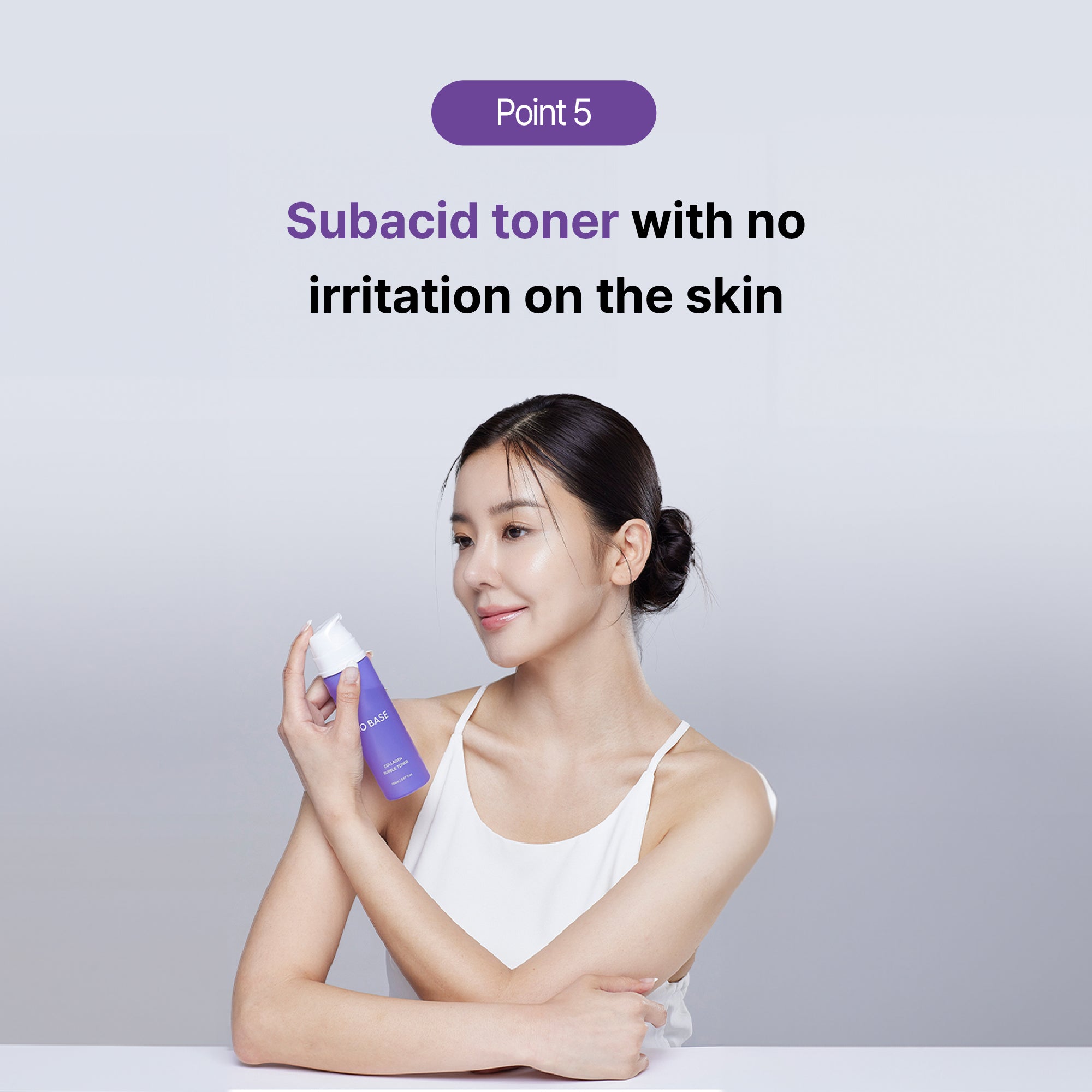 SOBASE Collagen Bubble Toner - Instant Glow & Anti-Aging with 7 Peptides