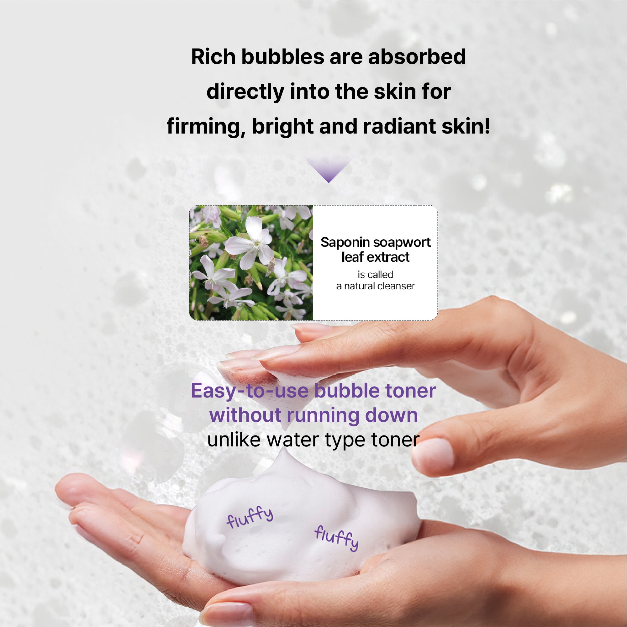 SOBASE Collagen Bubble Toner - Instant Glow & Anti-Aging with 7 Peptides