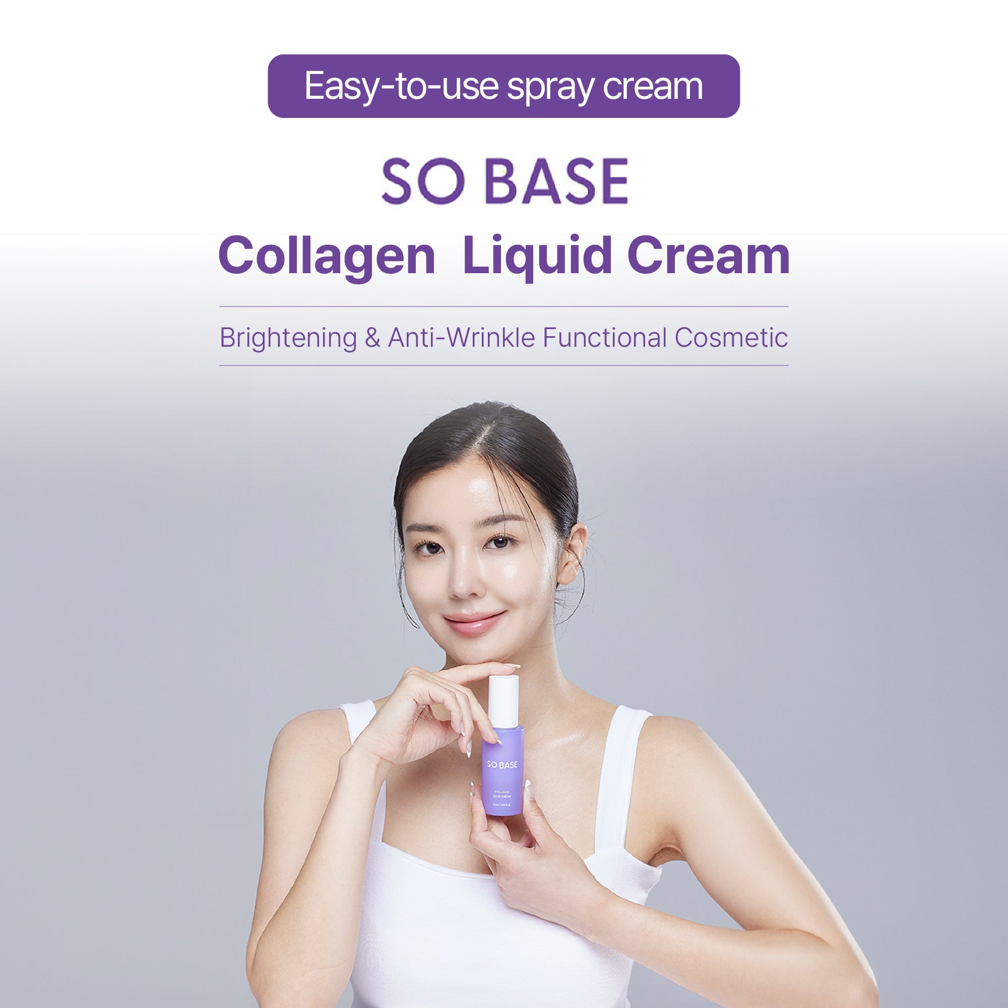 Collagen Liquid Cream Spray-On Double Layer Moisturizer for Glass Skin