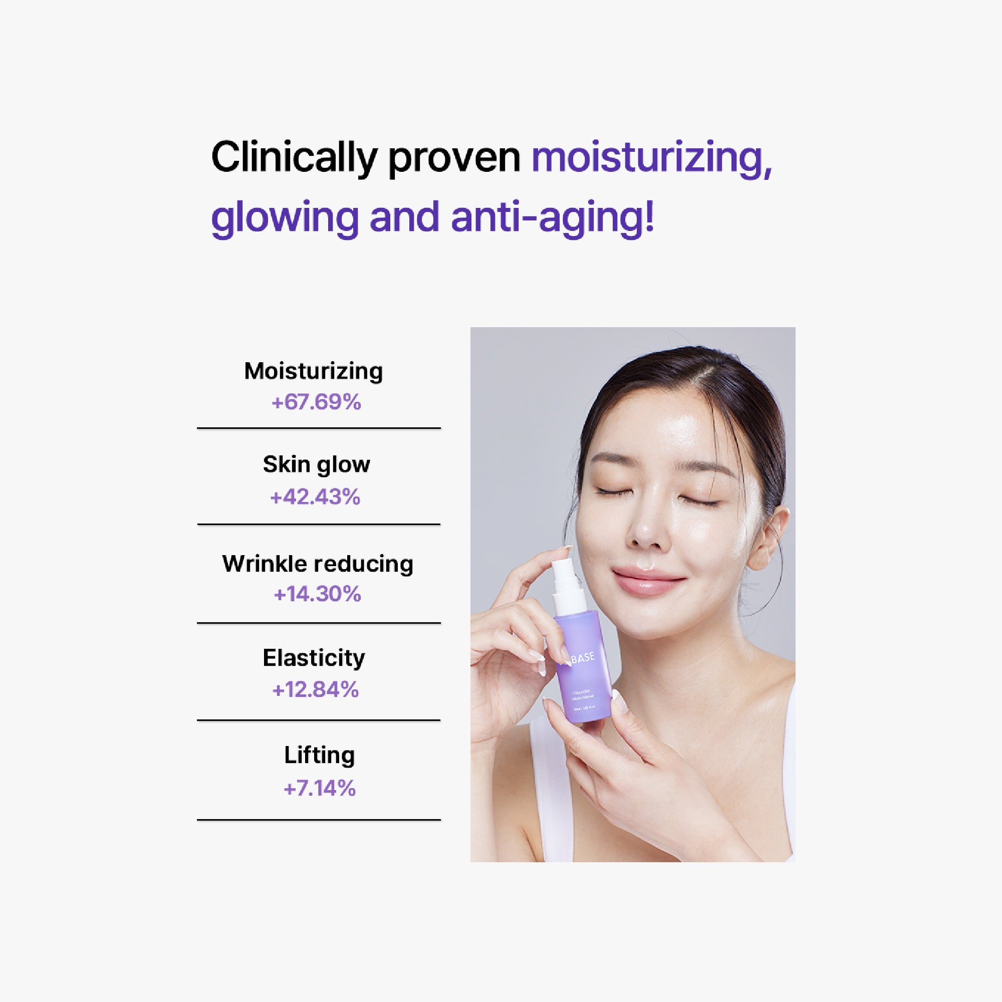 SOBASE Collagen Liquid Cream Spray-On Double Layer Moisturizer for Glass Skin