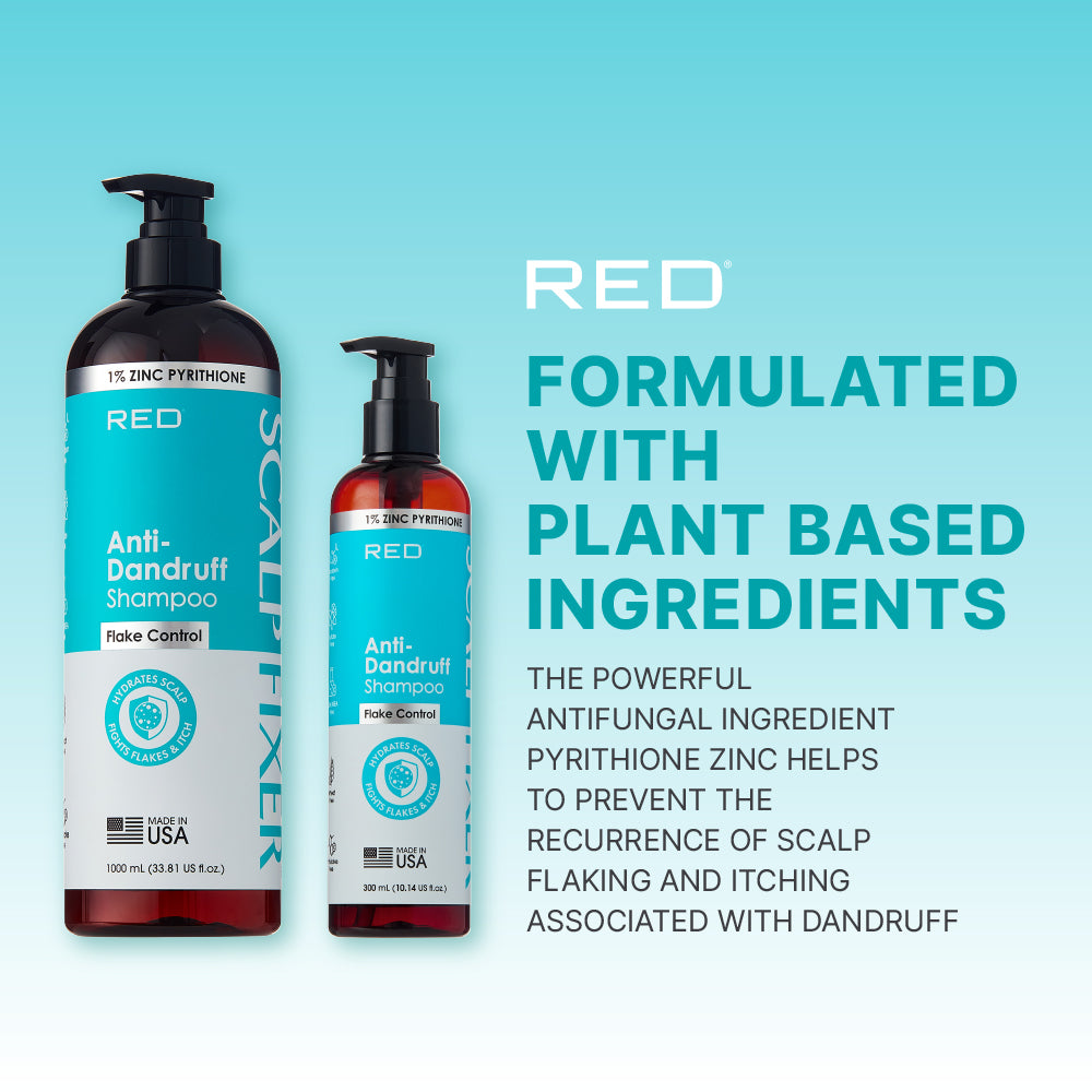 Red - Scalp Fixer Anti-Dandruff Shampoo with 1% Zinc Pyrithione