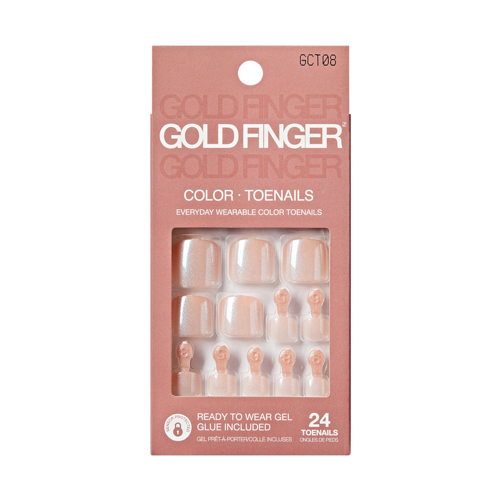 Solid Color Glue-On Fake Toenails - Press On Gel Toe Nails with Adhesive__Treat Me