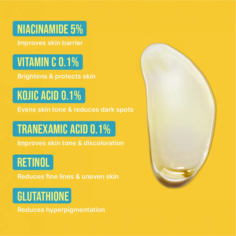 Glow Up Brightening Body Serum Gel with Kojic Acid & Vitamin C Glow Up Brightening Body Serum Gel with Kojic Acid & Vitamin C