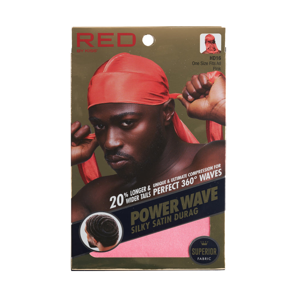 Power Wave Silky Satin Durag__Pink