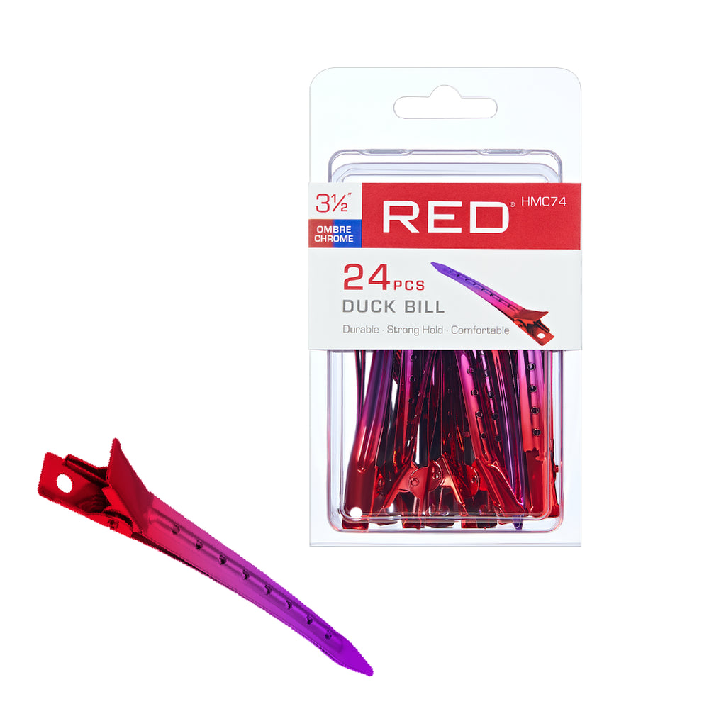 Duck Bill Clips 3 1/2"__Ombre Chrome