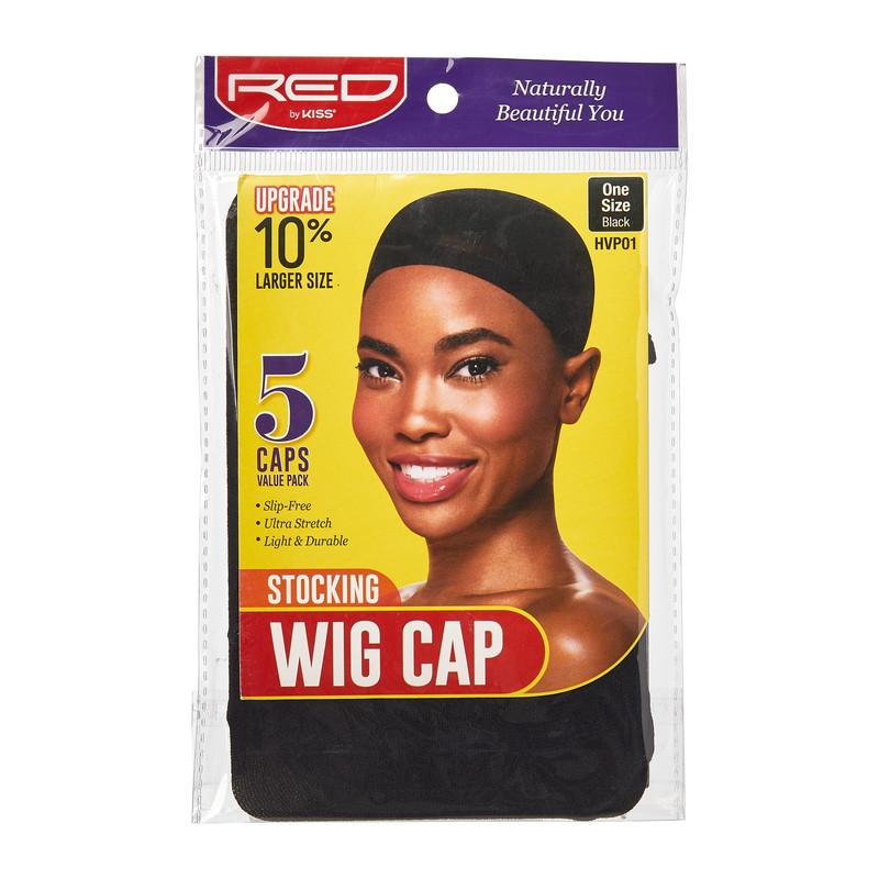 Stocking Wig Cap (5pcs)__Black