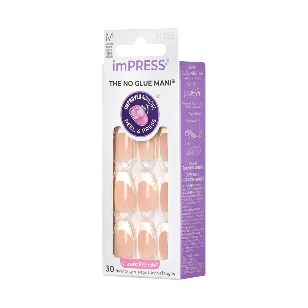 KISS imPRESS Press-On Manicure Fake Nails - Ideal