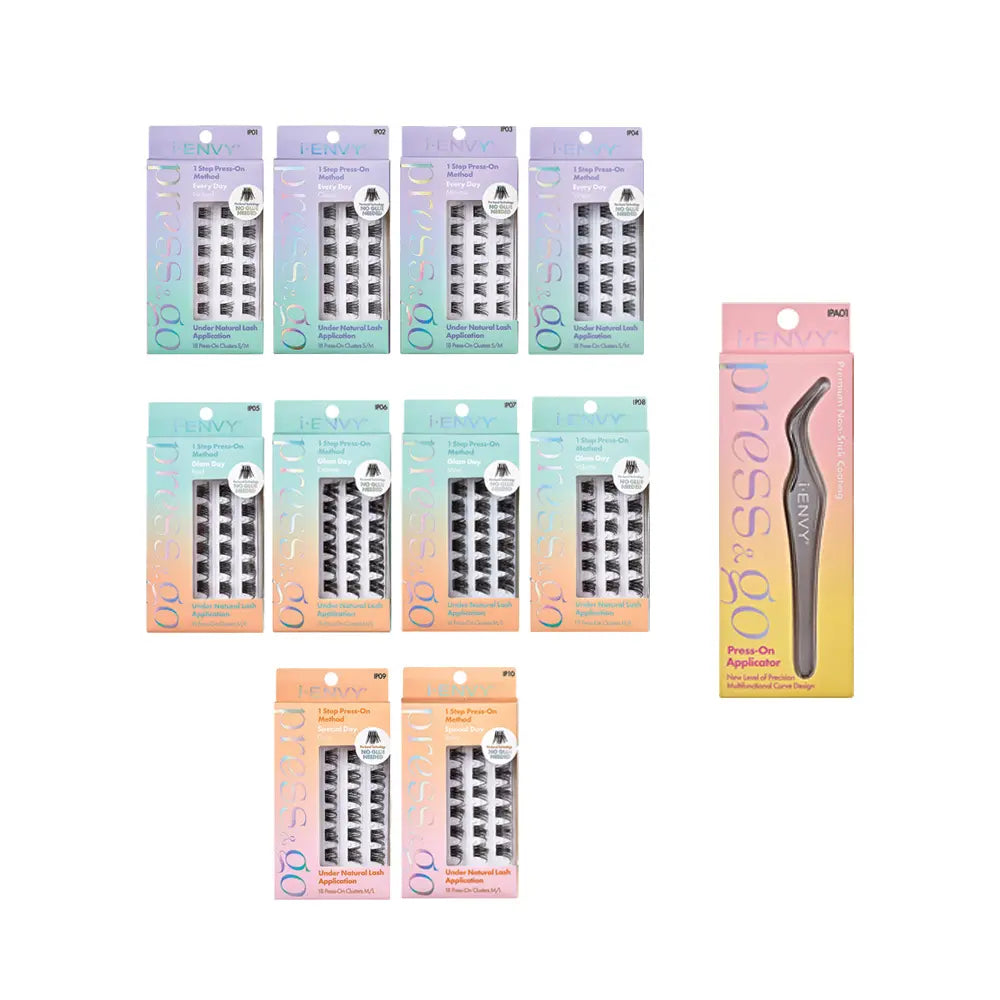 Press & Go Pre-Glued Lash Cluster Discovery Set