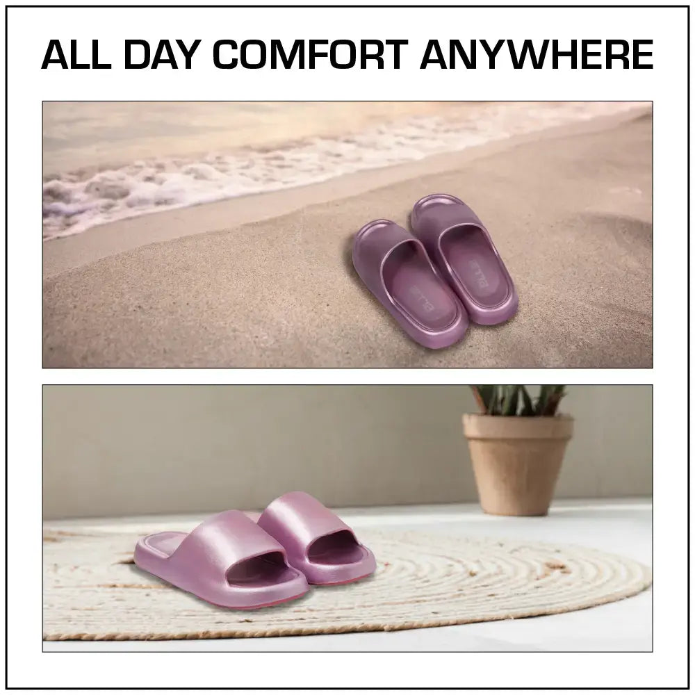 Chrome Cloud Slipper – Lightweight Cushioned Slides, Anti-Slip, Indoor & Outdoor