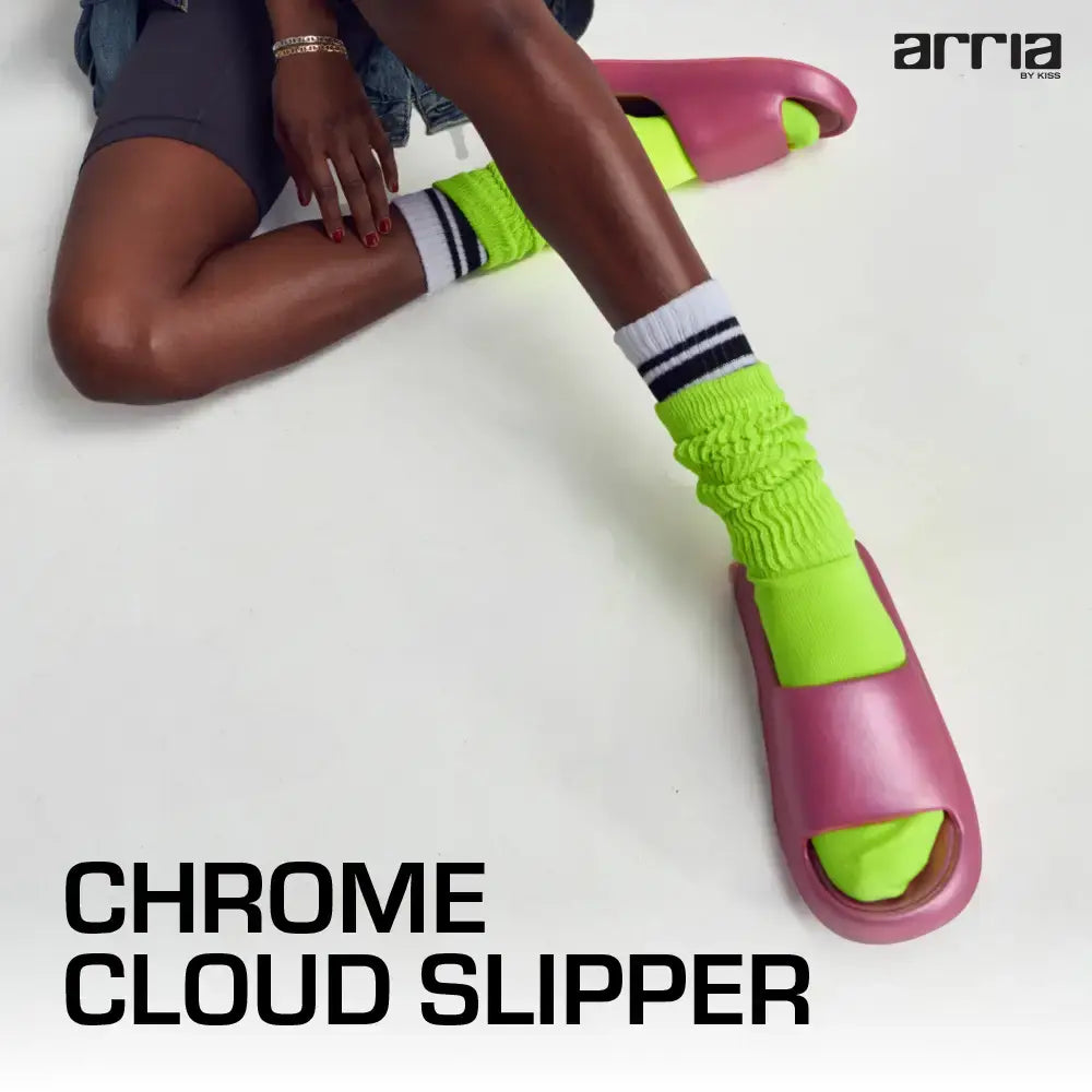 Chrome Cloud Slipper – Lightweight Cushioned Slides, Anti-Slip, Indoor & Outdoor