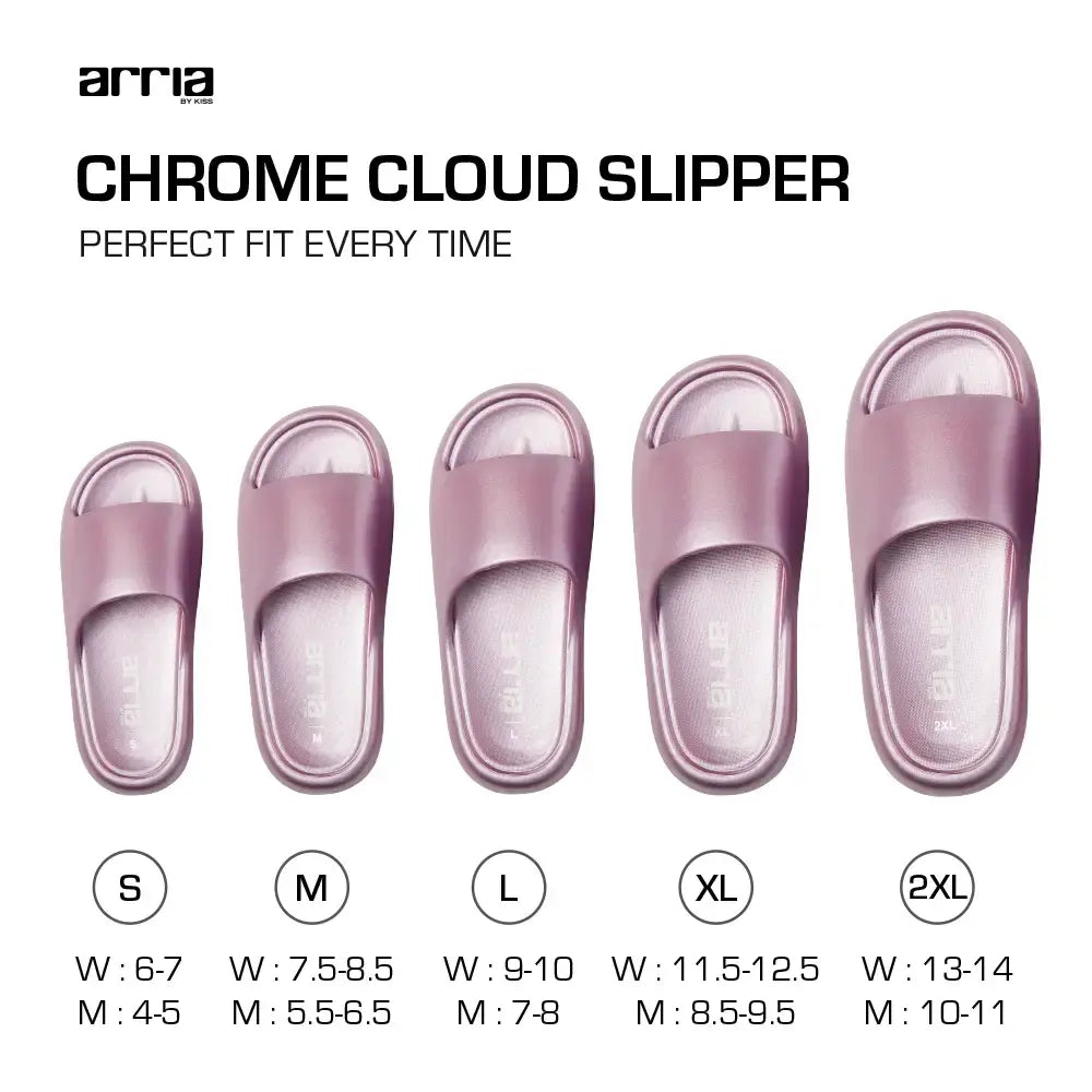 Chrome Cloud Slipper – Lightweight Cushioned Slides, Anti-Slip, Indoor & Outdoor