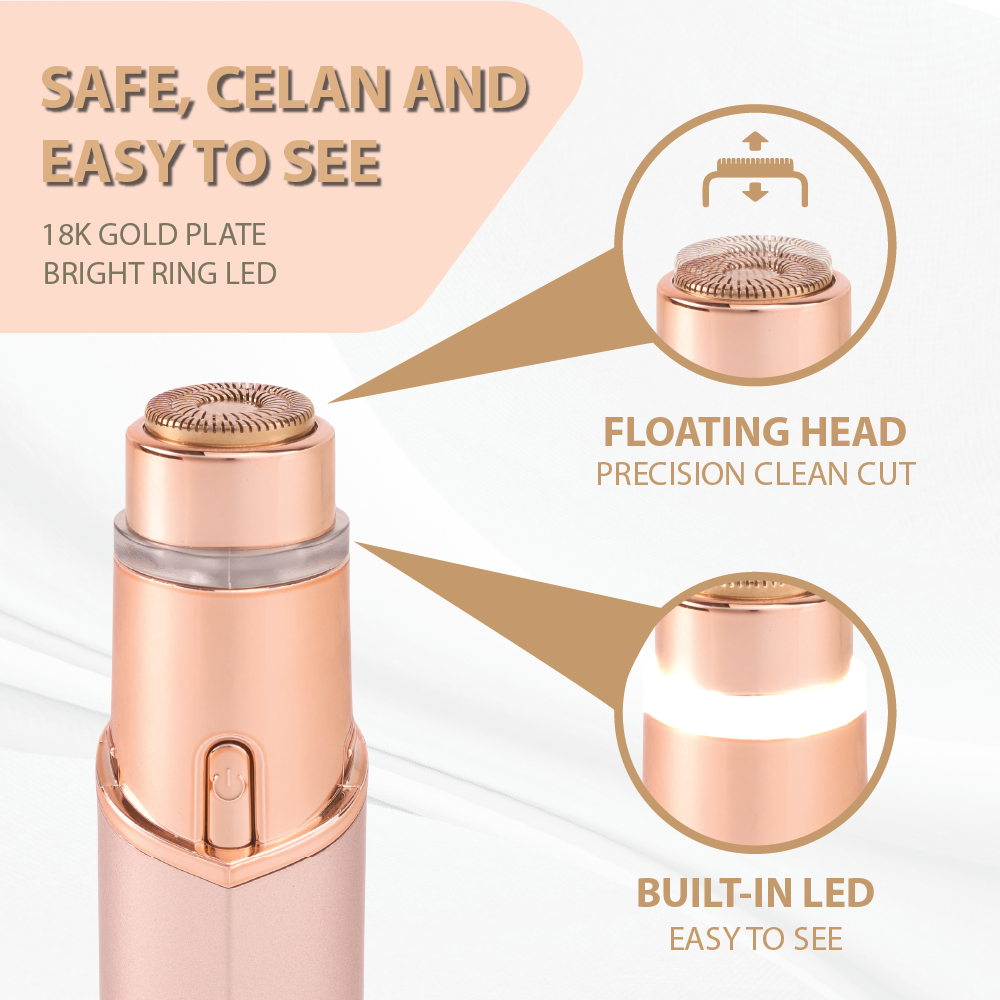 18K Gold Rechargeable Facial Hair Remove